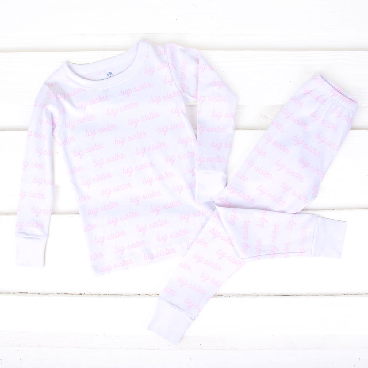 Big Sister Printed Long Sleeve Pajamas