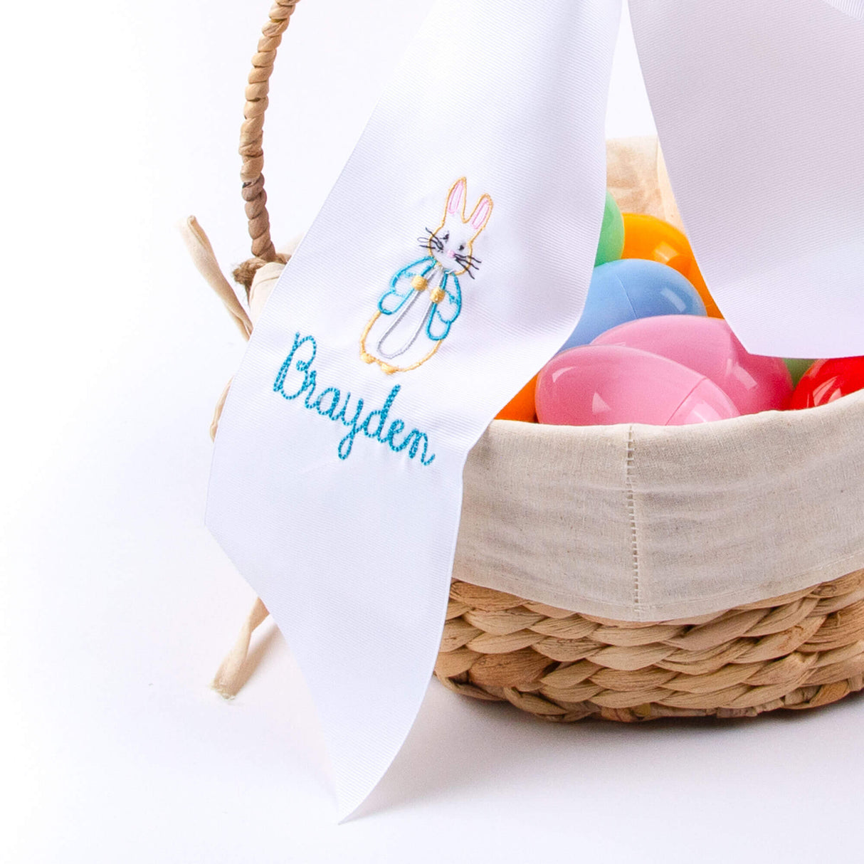 Easter Basket Monogram Ribbon