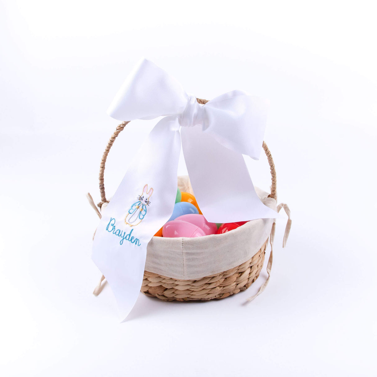 Easter Basket Monogram Ribbon