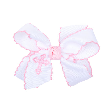Cross Embroidered Knotted Bow