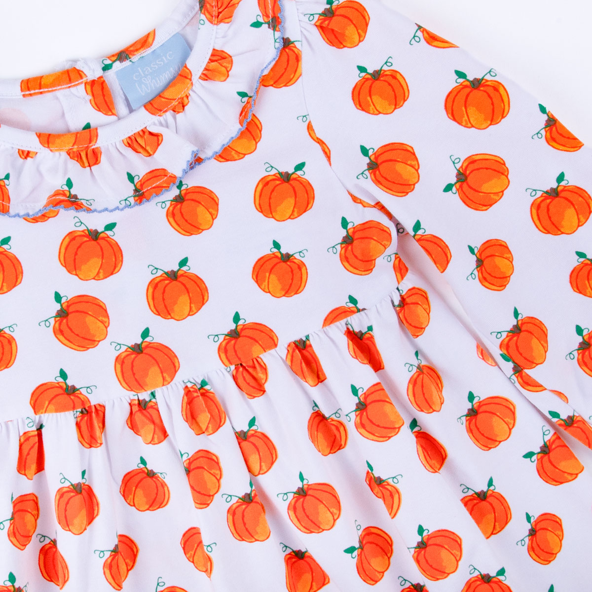 Bountiful Pumpkin Print Virginia Dress