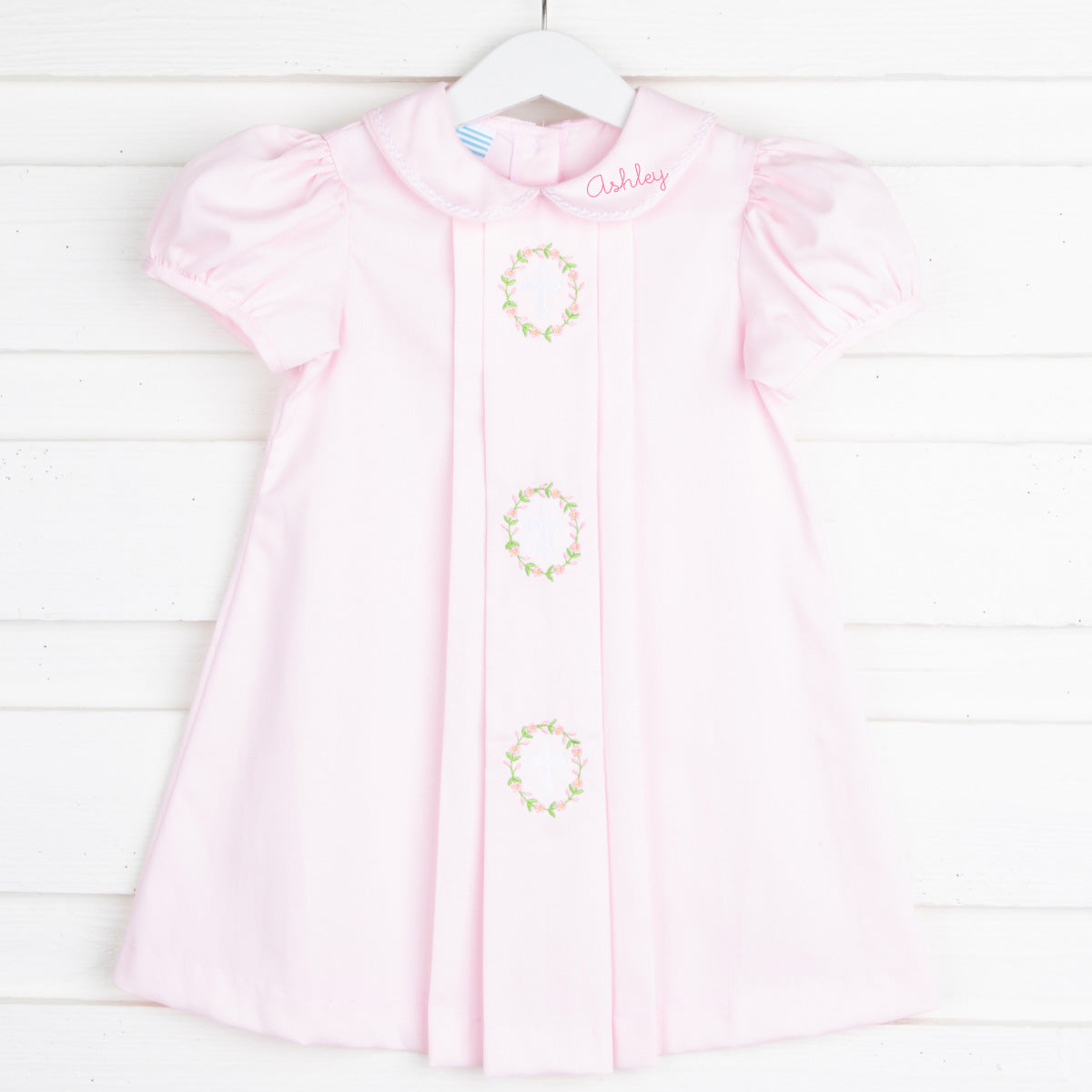 Cross and Wreath Pink Sally Dress