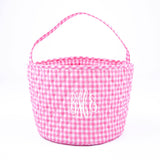 Easter Basket Pink Gingham