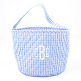 Easter Basket Blue Gingham