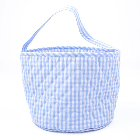 Easter Basket Blue Gingham