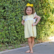 Yellow Check Avery Dress