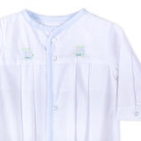 Train Embroidered White Long Sleeve Converter