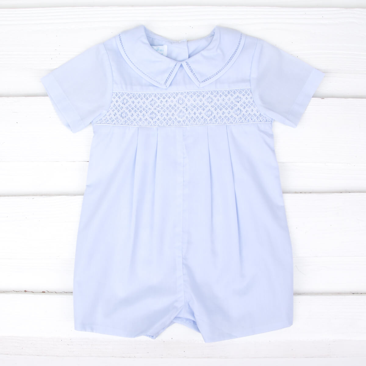 Classic Smocked Collared Shortall