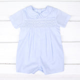 Classic Smocked Collared Shortall