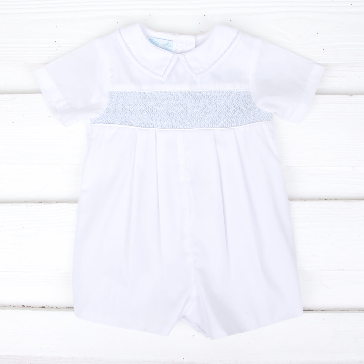 Classic Smocked Collared Shortall