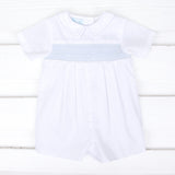 Classic Smocked Collared Shortall