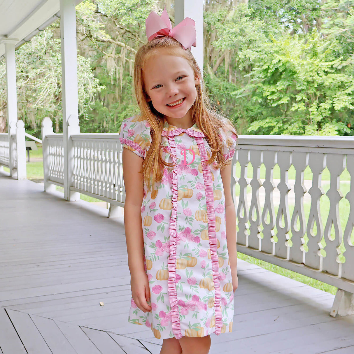 Pink Floral Pumpkin Camila Dress