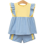 Rosie Cornflower and Yellow Short Set