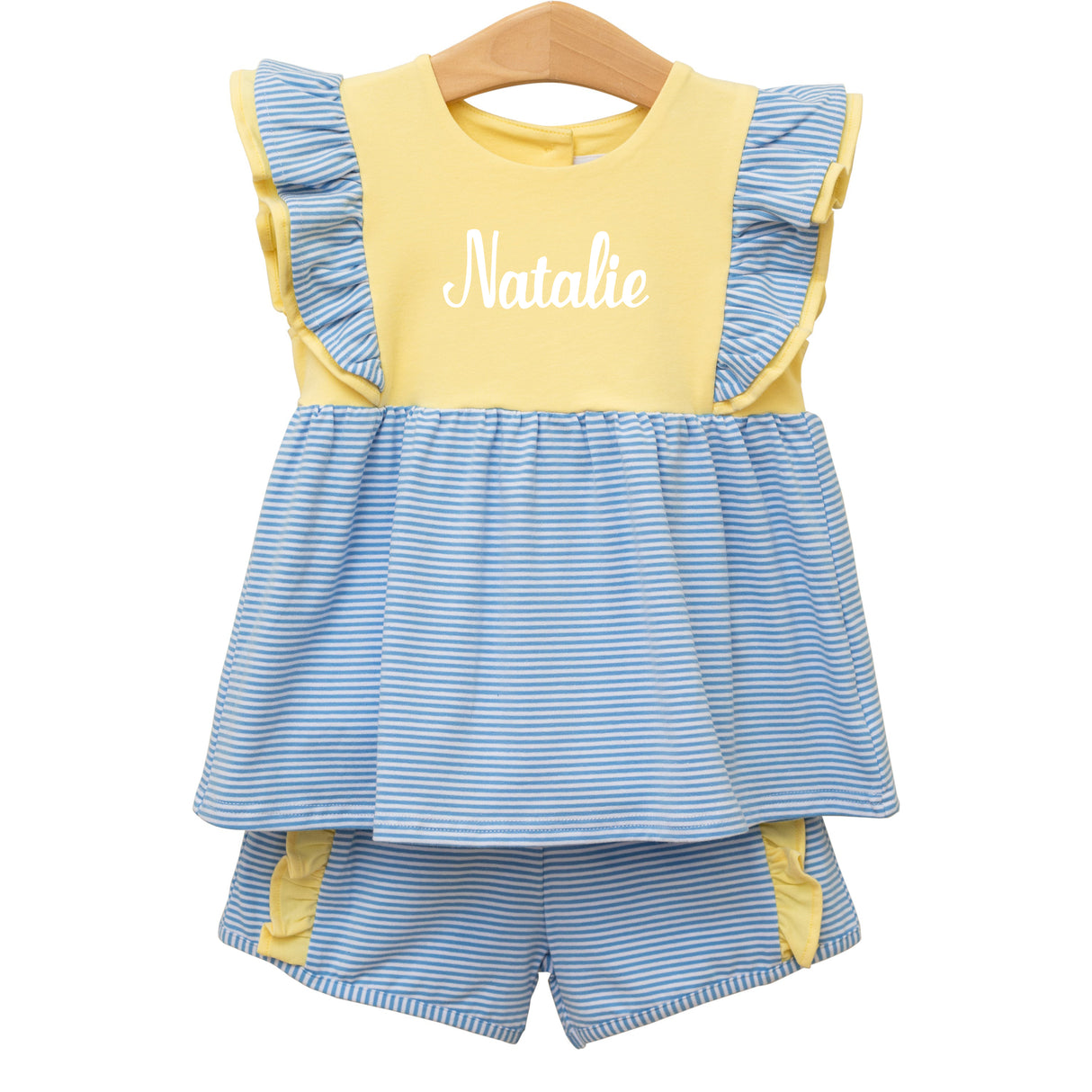 Rosie Cornflower and Yellow Short Set