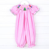 Nutcracker Christmas Smocked Long Bubble