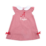 Alabama Embroidered Red Gingham Dress
