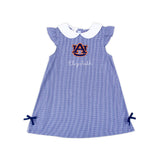 Auburn Embroidered Navy Gingham Dress