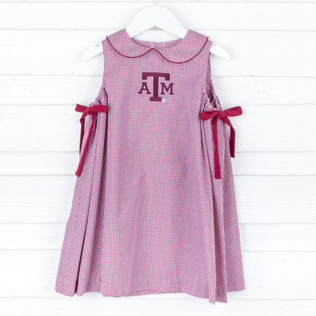 Texas A&M Embroidered Maroon Dress