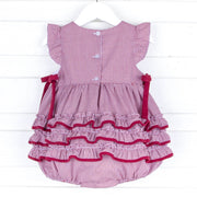 Texas A&M Embroidered Maroon Ruffle Bubble