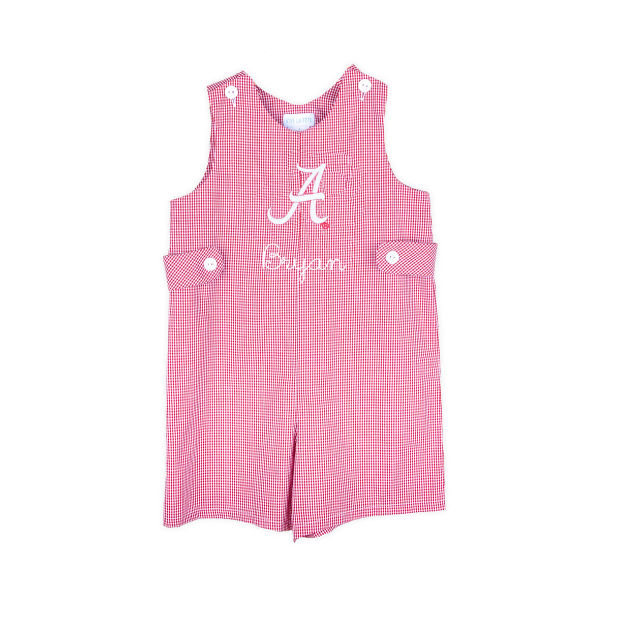 Alabama Embroidered Red Jon Jon