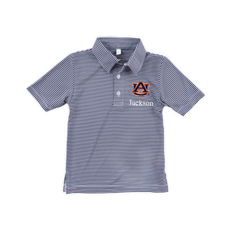 Auburn Embroidered Navy Performance Polo
