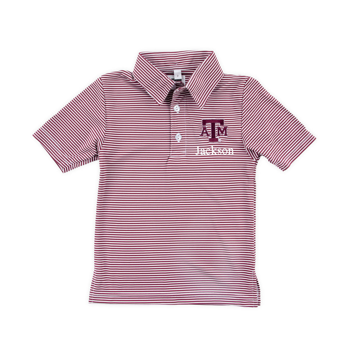 Texas A&M Embroidered Maroon Performance Polo