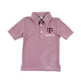Texas A&M Embroidered Maroon Performance Polo