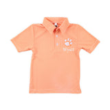Clemson Embroidered Orange Performance Polo
