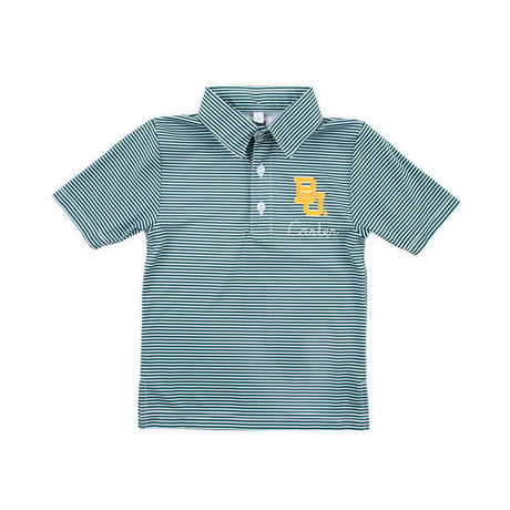 Baylor Embroidered Hunter Green Performance Polo