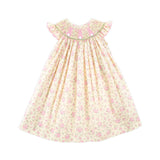 Fluffy Bunny Yellow Floral Smocked Dress