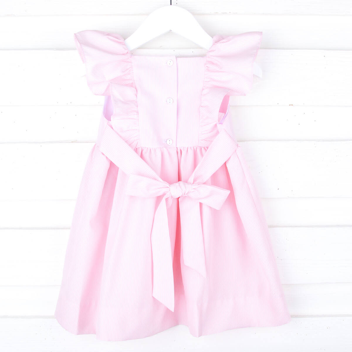 Pink Stripe Smocked Hannah Dress