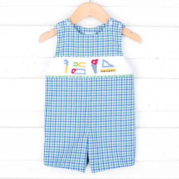 Smocked & Monogrammed Jon Jons for Boys Smocked Auctions Baby