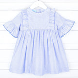 Blue Plaid Olivia Dress