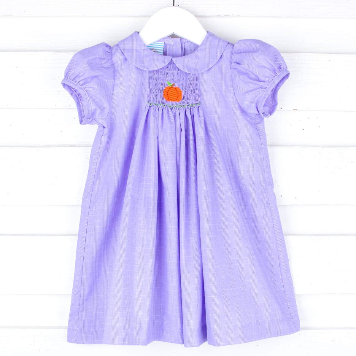 Pumpkin Single Smocked Purple Dress