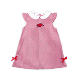 Arkansas Embroidered Red Gingham Dress