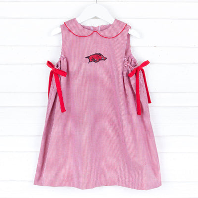 Arkansas Embroidered Red Dress
