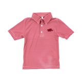 Arkansas Embroidered Red Performance Polo