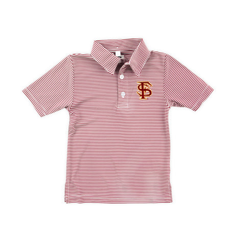 FSU Embroidered Maroon Performance Polo