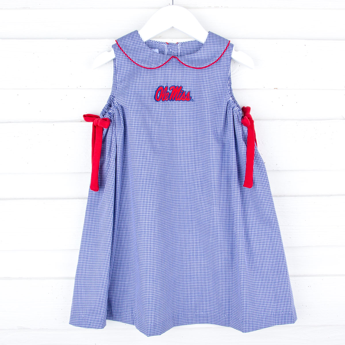 Ole Miss Embroidered Navy Dress