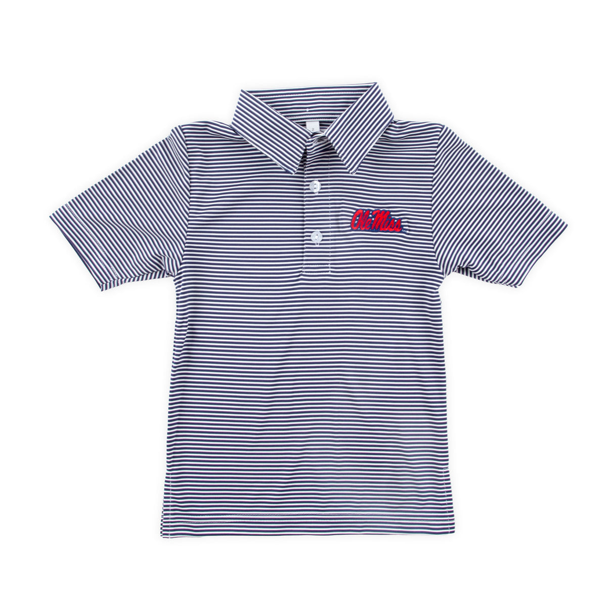 Ole Miss Embroidered Navy Performance Polo