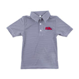 Ole Miss Embroidered Navy Performance Polo