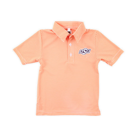 Oklahoma State Embroidered Orange Performance Polo