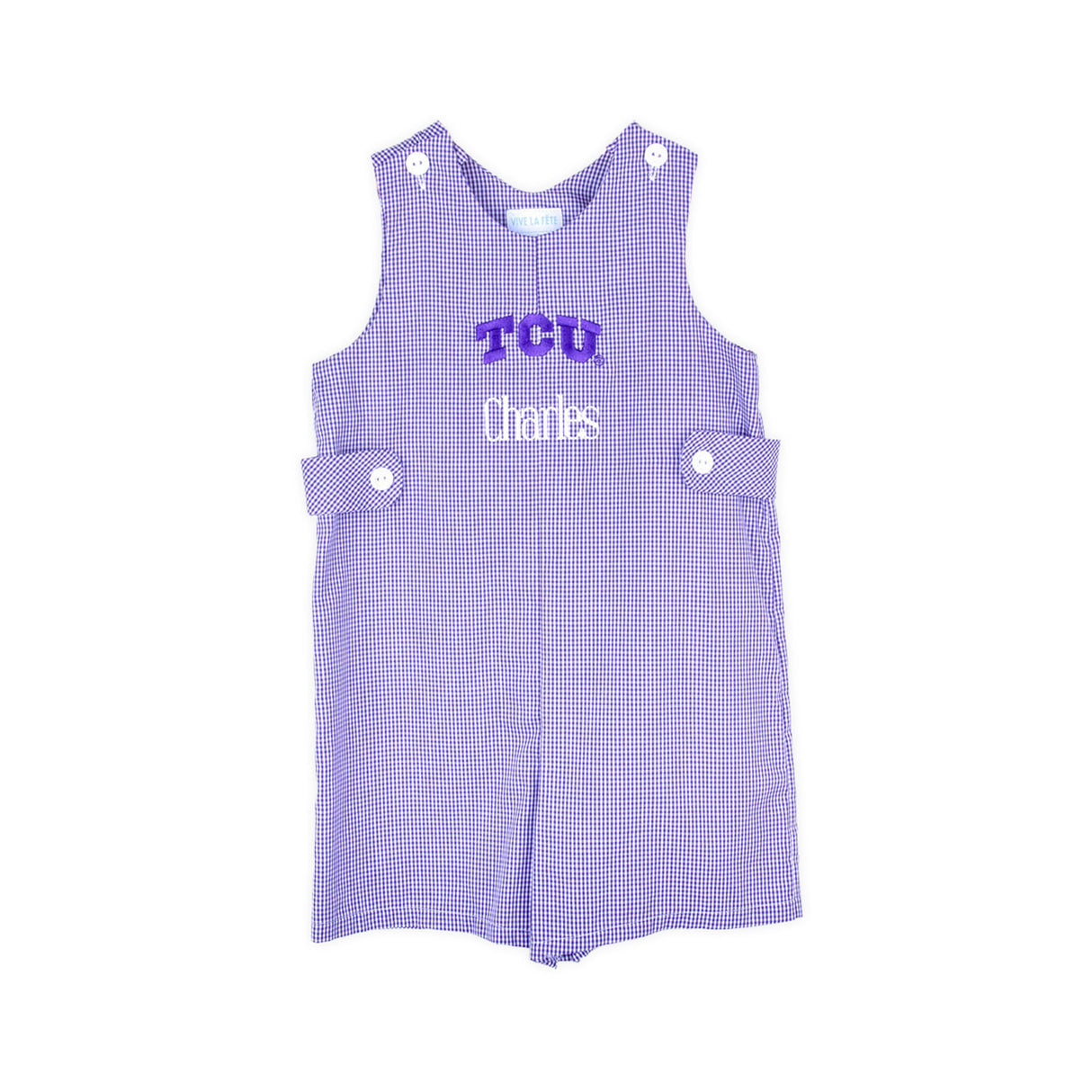 TCU Embroidered Purple Jon Jon