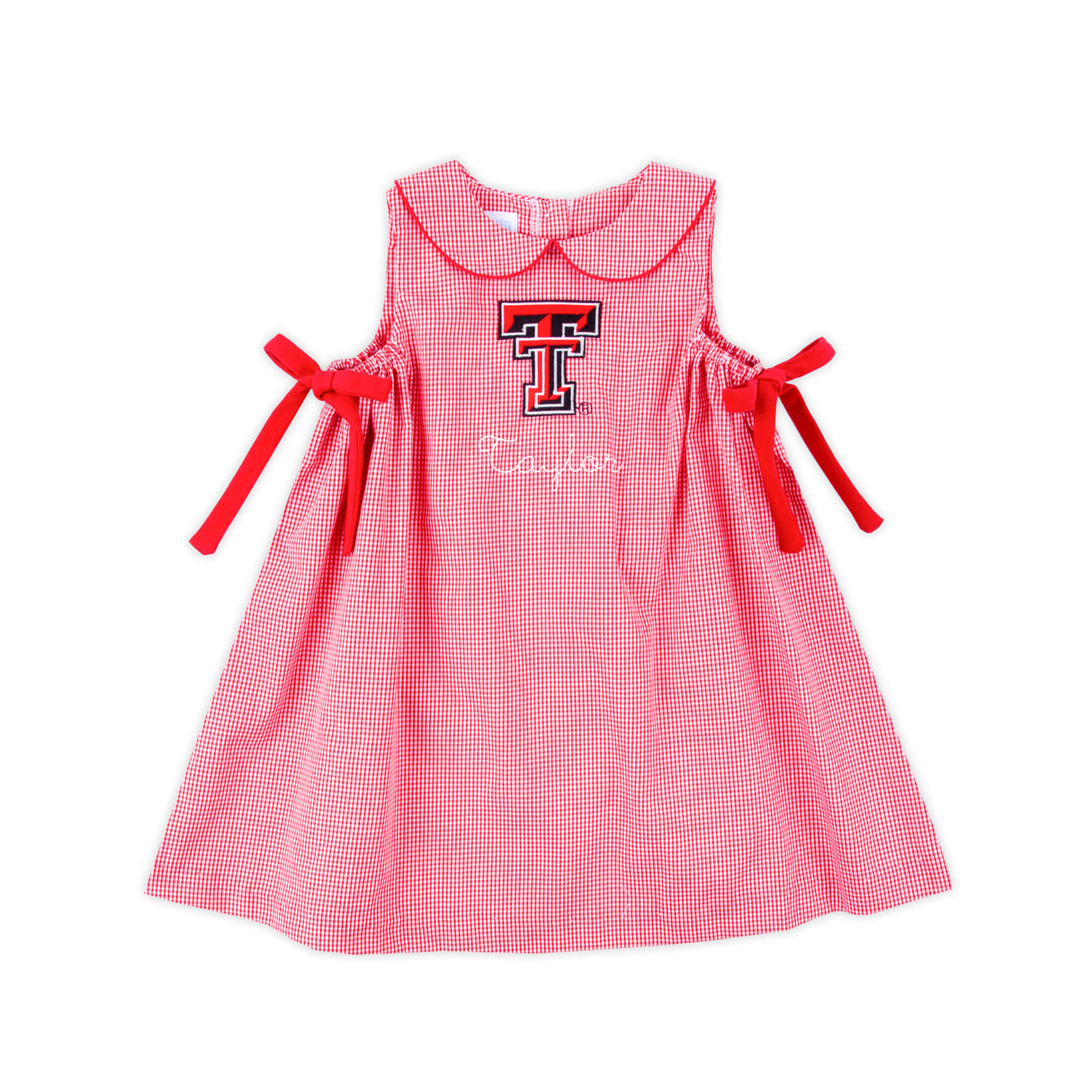 Texas Tech Embroidered Red Dress