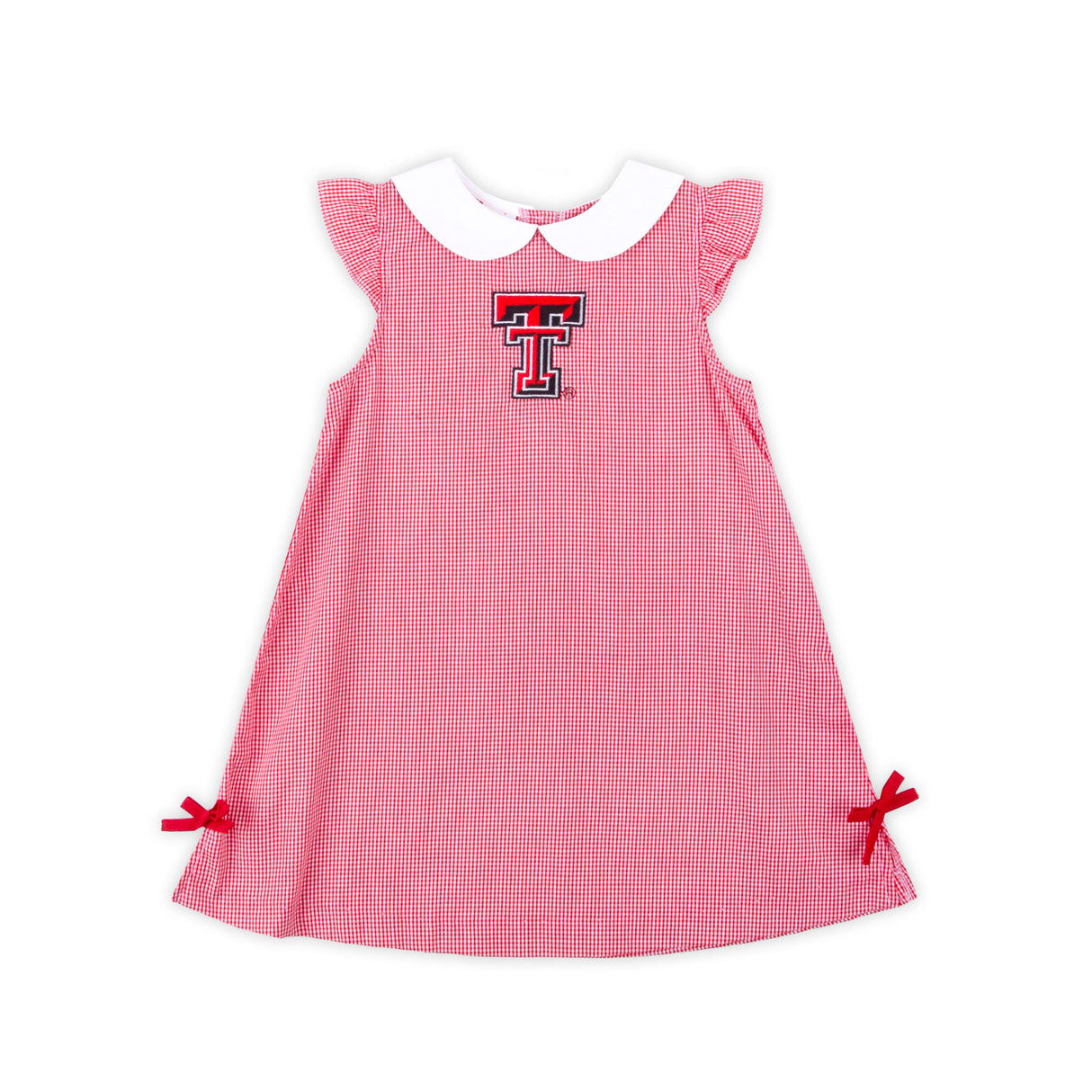 Texas Tech Embroidered Red Gingham Dress