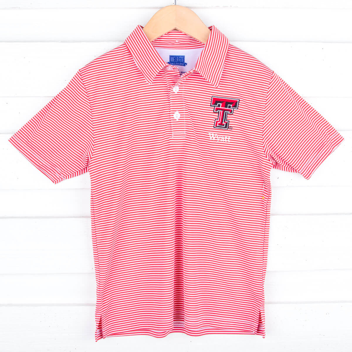 Texas Tech Embroidered Red Performance Polo – Classic Whimsy