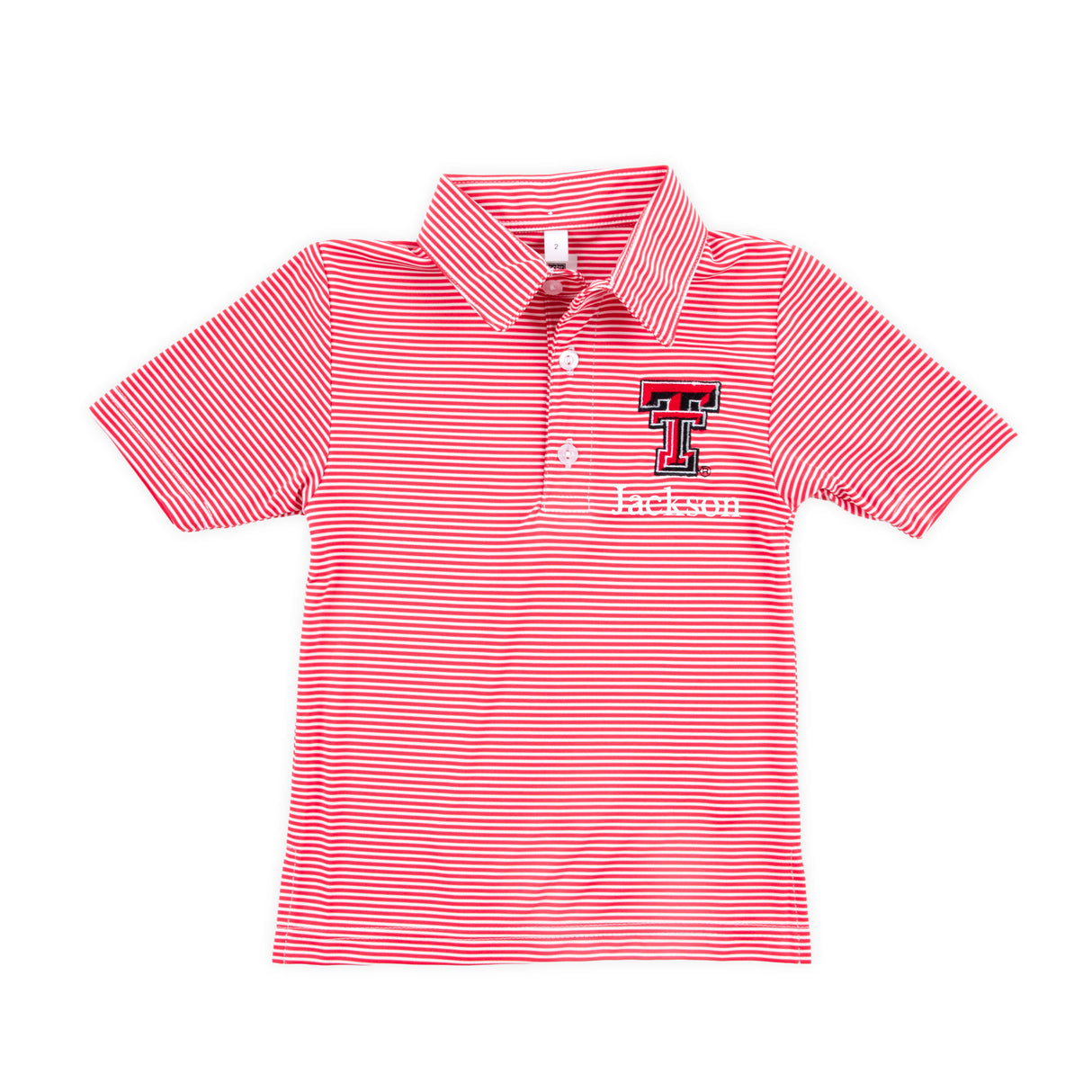 Texas Tech Embroidered Red Performance Polo