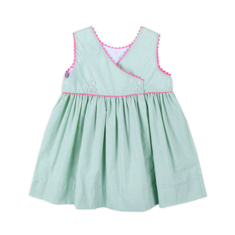 Happy Bunny Light Green Gingham Betsy Dress