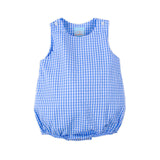 White & Blue Gingham Sun Bubble