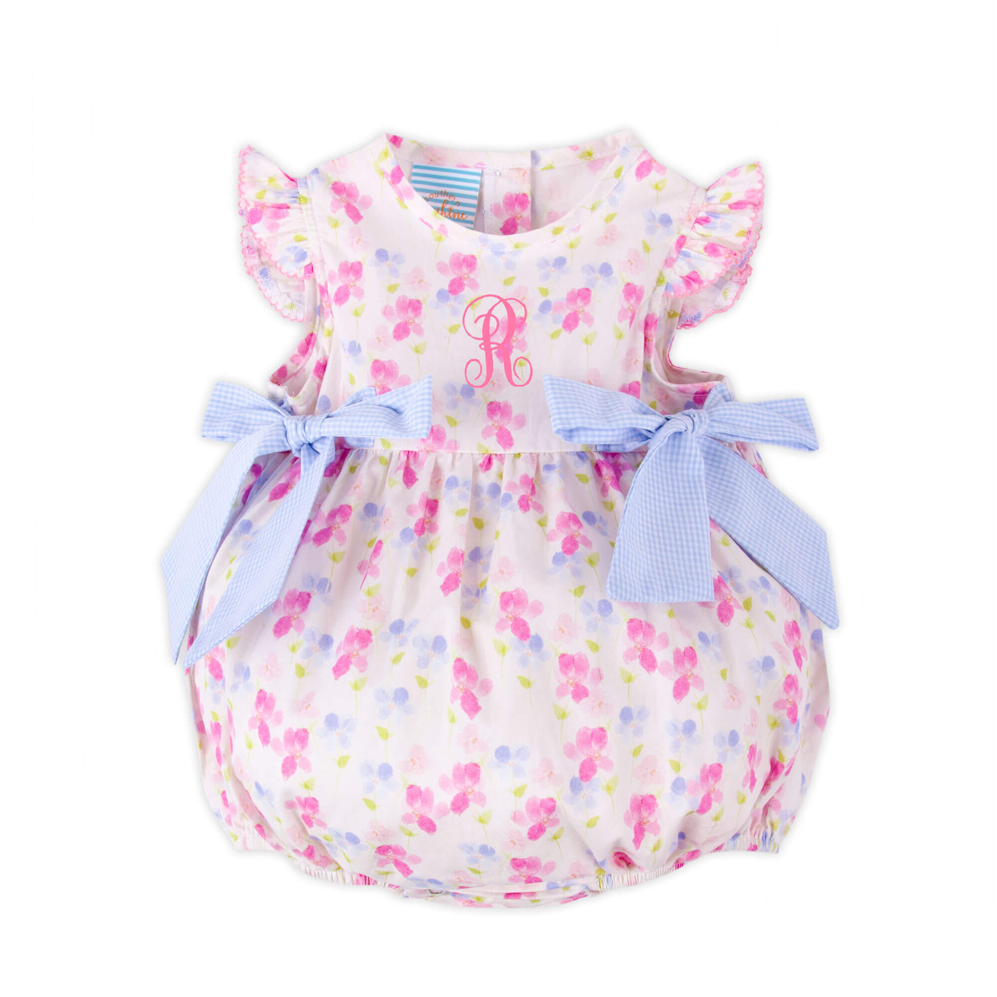 snoopy 様　babyピンクフリル Petal Paradise Monogrammable Side Tie Bubble – Classic Whimsy